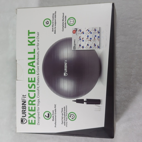 Exercise ball by Urbnfit NEW in Box - Picture 2 of 3